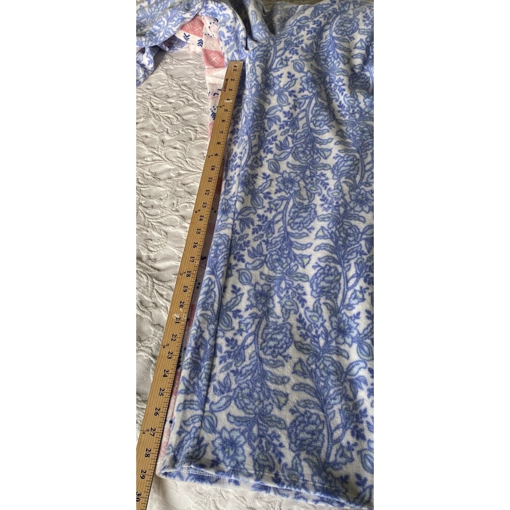 Croft & Barrow Pajama Pants Women 4X Blue Pink lot 2 Floral Fair Isle Excellent - Picture 10 of 10